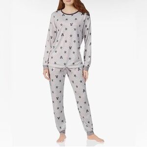 NEW - Disney Mickey and Stars Cozy Pajama Set Size Small